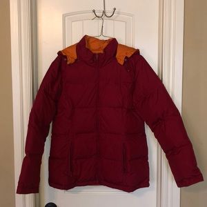 Reversible goose down jacket